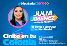 Ofrece Cine Gratuito Julia Jiménez en Tabachines