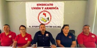 Reconoce Sindicato Unión y Armonía Pagos Puntuales de la Autoridad Municipal de Colima