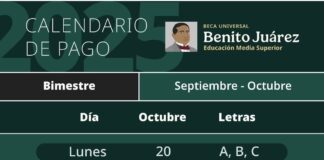 Dan a Conocer el Calendario de Pagos de las Becas “Benito Juárez” y “Jóvenes Escribiendo el Futuro”