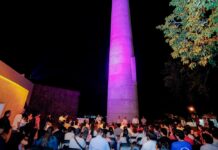 Iluminan de Rosa el Chacuaco Del Antiguo Ingenio de San Rafael, en la Semana Contra el Cáncer de Mama