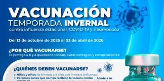 Invita IMSS Colima a la Población a Vacunarse Durante la Temporada Invernal 2025-2026