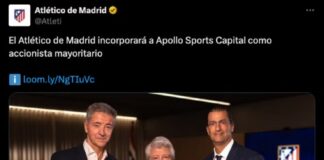 Apollo Sport Capital, Nuevo Accionista Mayoritario Del Atlético de Madrid