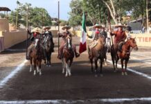 Arrancó el Torneo Nacional de Charro Completo Trofeo Capacha 2025 en la Feria de Colima