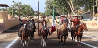 Arrancó el Torneo Nacional de Charro Completo Trofeo Capacha 2025 en la Feria de Colima