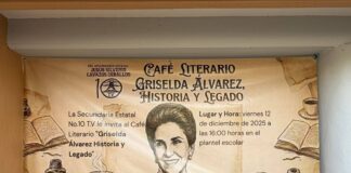 Realiza la Escuela Secundaria Silverio Cavazos Café Literario “Griselda Álvarez Ponce de León, Historia y Legado”