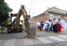 Comienza en El Diezmo Una Obra Muy Esperada Por Las Familias de la Zona: La Pavimentación Con Concreto Hidráulico