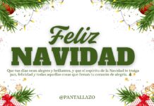 Pantallazo en Facebook y PantallazoInforma.com en Página Web Les Desea Feliz Navidad