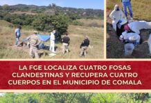 La FGE Localiza Cuatro Fosas Clandestinas y Recupera Cuatro Cuerpos en el Municipio de Comala