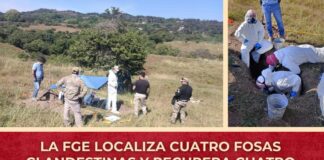 La FGE Localiza Cuatro Fosas Clandestinas y Recupera Cuatro Cuerpos en el Municipio de Comala