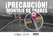 Este Miércoles se Realiza Montaje de Trabes en la Autopista Colima-Manzanillo, Informa SEIDUM