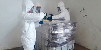 Confinan SEMARNAT y PROFEPA 644 Kilos de Mercurio Líquido, Tras Ser Asegurados en el Puerto de Manzanillo