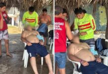 Rescatan Guardavidas de UEPC Colima a Hombre Del Estado de México en Miramar