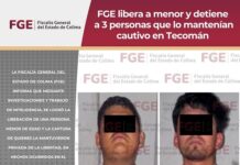 Libera FGE a Menor y Detiene a 3 Personas Que lo Mantenían Cautivo en Tecomán