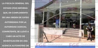 FGE Ejecuta Cateo en Agencia Automotriz BYD Como Parte de Investigación Por Presunto Delito de Tortura y Malos Tratos