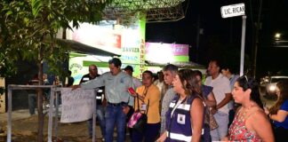 Supervisa Gobierno de Riult Rivera Alumbrado Público en Recorrido Nocturno en La Albarrada Para Garantizar Calles Iluminadas