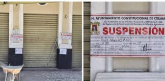 Obra en los Portales del Centro Histórico de Colima en la Que se Desprendió el Plafón, No Contaba Con Permiso Del Ayuntamiento