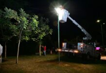 Riult Rivera Reemplaza 200 Luminarias y Coloca 235 Reflectores en 45 Colonias, Apostando Por la Tranquilidad y Visibilidad