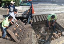Continúa el Mantenimiento a Alcantarillas y Calles en el Municipio de Colima
