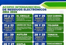 Acopio Intermunicipal de Residuos Electrónicos Llega a Zapotitlán de Vadillo, Jalisco el 29 de Mayo