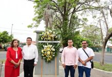Presidente Riult Rivera, se Une al Homenaje Que el Obrerismo Colimense Rinde a Pimentel Llerenas