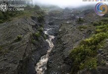 Advierten CUEV-UdeC Riesgo de Lahares en Las Barrancas Del Volcán de Colima Durante Temporada de lluvias