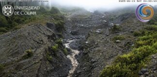 Advierten CUEV-UdeC Riesgo de Lahares en Las Barrancas Del Volcán de Colima Durante Temporada de lluvias