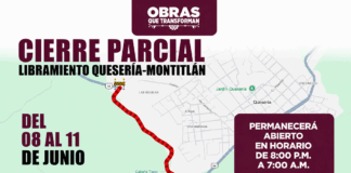 Alerta Seidum Colima Por Cierre Parcial Del Libramiento Quesería-Montitlán, a Partir de Hoy y Hasta el Jueves