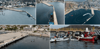 La Secretaría de Marina Continúa Con Los Trabajos de Contención y Limpieza de Hidrocarburo en Inmediaciones Del Muelle Turístico, en Manzanillo, Colima