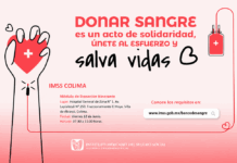 Invita IMSS Colima a Jornada de Donación Altruista de Sangre