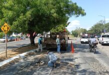 Gobierno de Riult Rivera Desazolva Alcantarillas de Avenida V. Carranza en la Capital