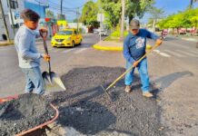 Cuadrillas de Bacheo del Ayuntamiento de Colima Siempre Activas