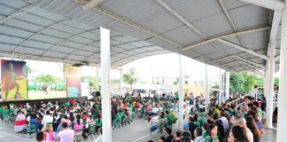 Lleno Total en la Zona Tri; Familias Colimenses se Reúnen Para Apoyar a México en el Mundial