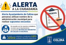 Alerta Ayuntamiento de Colima Que Personas Utilizan Nombre de la Administración Municipal Para Realizar Supuestas Encuestas