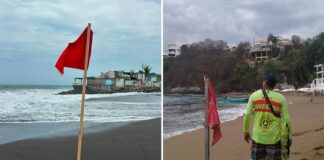 Alerta UEPC Por Mar de Fondo en Costas de Colima; Exhorta a no Ingresar al Océano