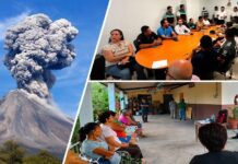 UEPC Colima Coordina Acciones Para el Simulacro de Evacuación Por Actividad Volcánica en La Becerrera, Comala