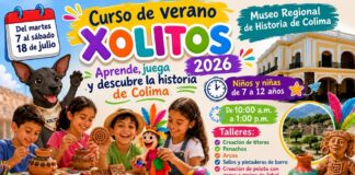 Invita Museo Regional de Historia de Colima al Curso de Verano Xolitos 2026
