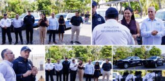 Indira Vizcaíno Entregó Patrullas, Uniformes y Equipamiento al Ayuntamiento de Colima; se Invirtieron Más de 4.5 Mdp