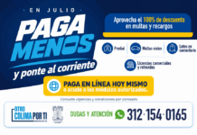 El Ayuntamiento de Colima Ofrece 100% de Descuento en Multas y Recargos Durante Julio