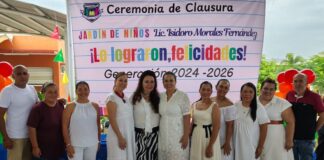 Preside Kathy del Toro Ceremonia de Fin de Cursos del J.N. “Lic. Isidoro Morales F.”