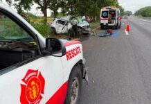 Rescatan Con Vida a Joven Atrapada Tras Fuerte Accidente en la Autopista Colima–Guadalajara
